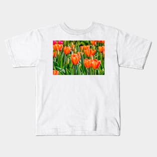 Orange tulips Kids T-Shirt